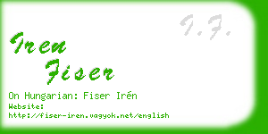 iren fiser business card